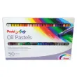 Pastel à l'huile Pentel - 8 mm - coloris assortis - lot de 50