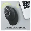 Souris sans fil ergonomique - Rechargeable - Droitier - T'nB