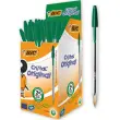 Stylo à bille Bic - pointe fine- vert - lot de 50