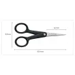 Ciseaux FISKARS ambidextres 13 cm bouts pointus recylc&eacute;s / recyclables 