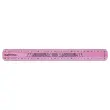 R&egrave;gle de bureau double plate en plastique souple et r&eacute;sistant - 30 cm 