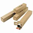 10 Tubes carrés en carton 61 x 10,8 x 10,8 cm