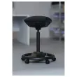Tabouret ergonomique &agrave; bascule noir avec roulettes 