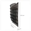 Présentoir mural MESH – 5 compartiments paysages – Alba