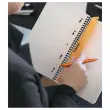 Cahier couverture carton - 160 pages A4+ligné - Noir - RHODIA
