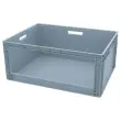 Bac picking avec ouverture longueur gris 145L
