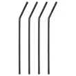 100 PAILLES 22 CM EN CARTON NOIR 