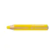 Crayon en bois gros module WOODY - mine 10mm - multi surfaces - jaune