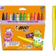 Feutre de coloriage BIC KIDS VISACOLOR XL pointe large - encre lavable - coloris assortis - lot de 12