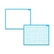 Ardoise effaçable à sec - BOUCHUT - 1 face unie - 1 face seyès - 21 x 26,5 cm