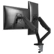 Bras porte-&eacute;cran double articul&eacute; Ergo Line Noir 