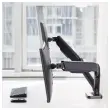 Bras porte-&eacute;cran double articul&eacute; Ergo Line Noir 