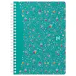 Cahier Flowers 14,8 x 21 cm - 5x5margé -120 pages - OXFORD