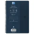 Cahier Signature broch&eacute; A5 160 pages 5x5. Bleu 