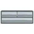 Module 3 tiroirs MOOVUP CEP-gris foncé