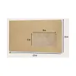 1000 Enveloppes MSP papier kraft 85g 114x229mm Fenêtre 45x100mm