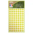 462 pastilles de signalisation rondes,&Oslash; 8 mm, jaune, 100% recycl&eacute; 