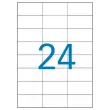100 planches de 24 étiquettes de signalisation, 70x37 mm, 100% recyclé