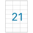 100 planches de 21 étiquettes étiquettes de signalisation - 70x42,4 mm - 100% recyclé