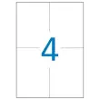 100 planches de 4 étiquettes de signalisation - 105x148,5 mm - 100% recyclé
