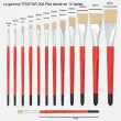 Brosse plate n&deg;16 - OZ - en soie - peinture acrylique et &agrave; l'huile 