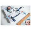 Ruban &eacute;tiqueteuse tissu or sur bleu nuit 12 mm (4m) 