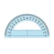 Rapporteur gradué Wonday - 180° - 12 cm - plastique transparent
