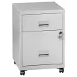 Caisson mobile en métal 2 tiroirs aluminium