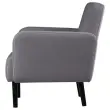 Fauteuil LISBOA 1 place Tissu gris souris mont&eacute; 