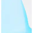 Chaise Charlotte translucide bleu
