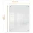 Tableau blanc en acrylique transparent - 60 x 45 cm - NOBO