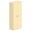 Armoire haute mélamine 2 portes 197x80x42cm hêtre