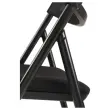 Chaise pliante r&eacute;sille pi&egrave;tement en acier &eacute;poxy noir 