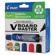 5 marqueurs PILOT V-Board Master Begreen- Pointe ogive 