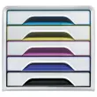 Module de classement 5 tiroirs SMOOVE 5 couleurs