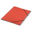 Trieur avec &eacute;lastiques LEITZ 6 touches- 100% recycl&eacute; - Rouge 