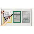 5 Cadres d'affichage magnétiques DURAFRAME MAGNETIC - A4 - Jaune - DURABLE