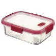 Boite alimentaire en verre rectangle 0,9L CURVER rouge