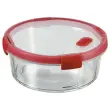 Bo&icirc;te alimentaire ronde - Verre - 1.2L - Rouge - CURVER 
