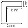 Profilé de protection d'angles en mousse polyuréthane C19