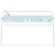 500 Enveloppes blanches 110 x 220 - 80g - Bande silicon&eacute;e - Fiducial 