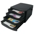 Module de classement re-solution 4 tiroirs 216x300x375 mm noir