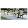 2 Chaises BISTRO en m&eacute;tal noirs int&eacute;rieurs et ext&eacute;rieurs mont&eacute;es 