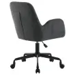 2 Fauteuils Tissu gris pi&eacute;tement &agrave; roulettes mont&eacute;s 