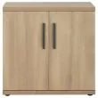 Meuble de rangement bas BARI 2 portes ch&ecirc;ne du bocage mont&eacute; 