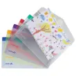 6 pochettes à scratch en polypropylène recyclé