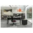 Bureau BELGRADE 140 x 80 blanc pieds blanc mont&eacute; 