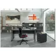 Bureau BELGRADE 160 x 80 blanc pieds blanc monté