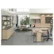 Bureau BELGRADE 160 x 80 ch&ecirc;ne pieds anthracite mont&eacute; 