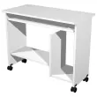 Bureau compact informatique blanc L 92x P 45 cm monté